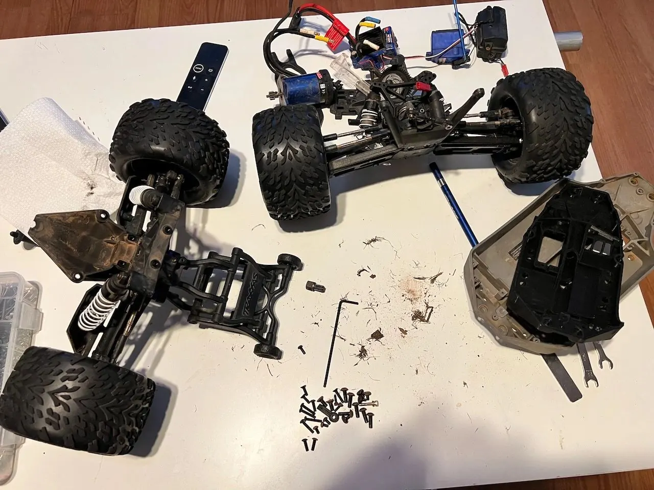 Drive train and new chassis pan