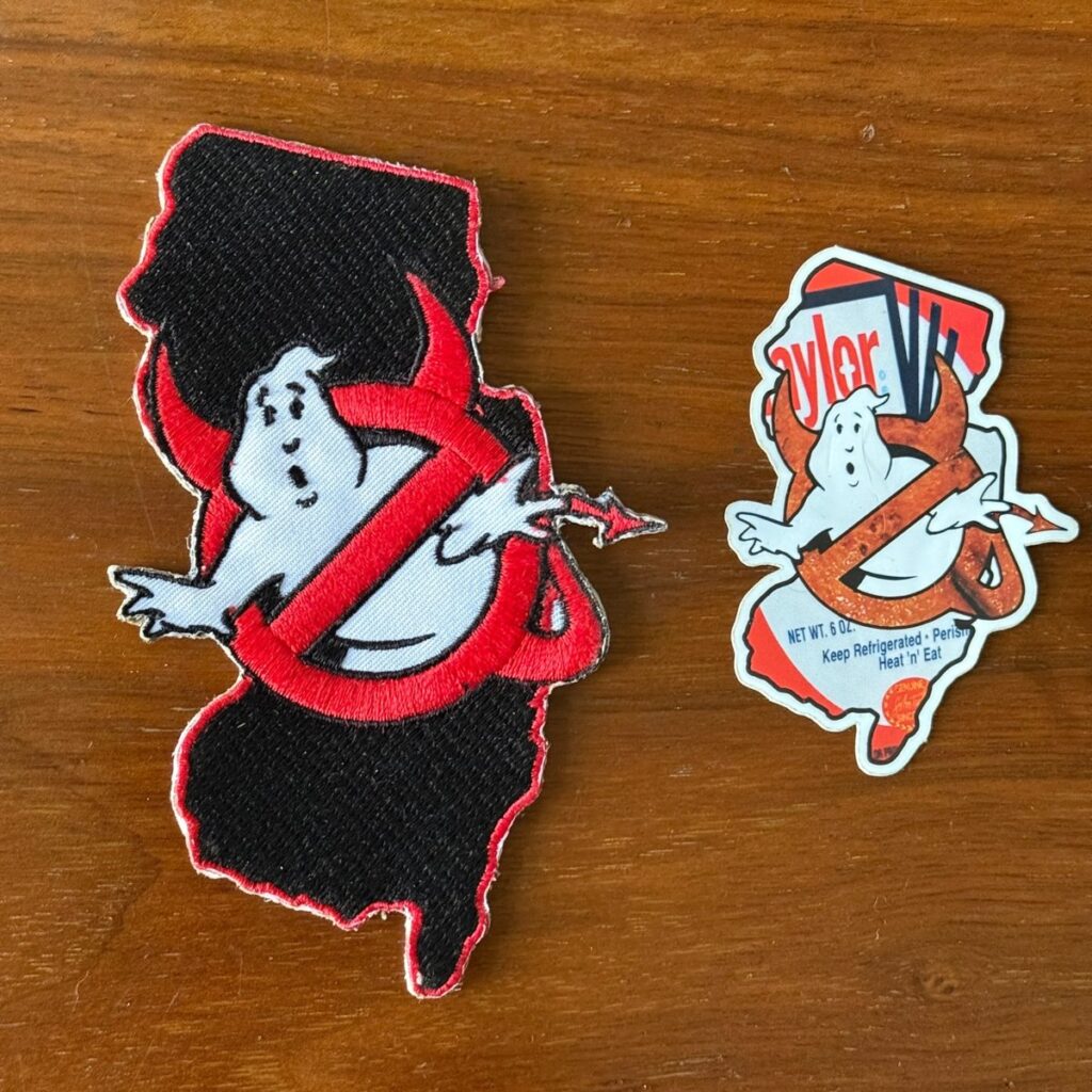 New Jersey Ghostbusters patch and sticker